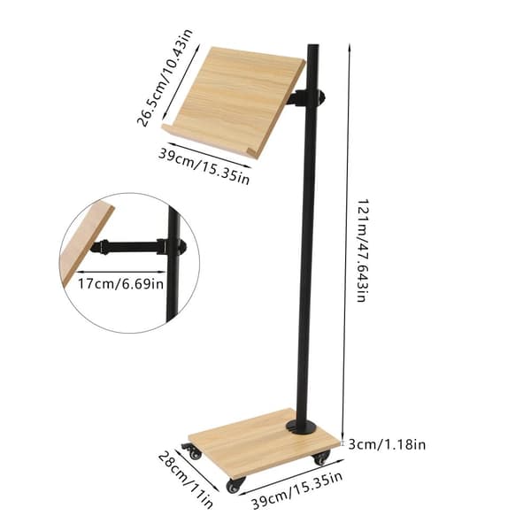 Kirjahylly, 121 cm korkea, siirrettävä paneeli,47 tuumaa, musta