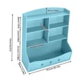 Miniatyrbild 2 av 2: Förvaringsbokhylla, PVC-material, 50 kg belastningskapacitet,Blå