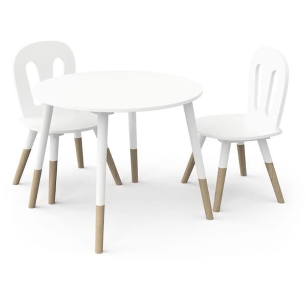 Bord- och stolsset - FIMIANA - Skandinavisk stil - Mattvit / Kronberg ek - DEMEYERE