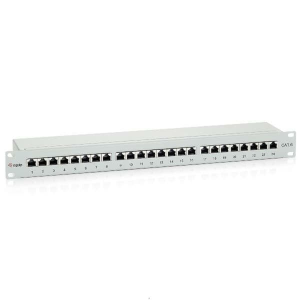 24-port UTP Kategori 6 Patchpanel Equip 326324 Grå