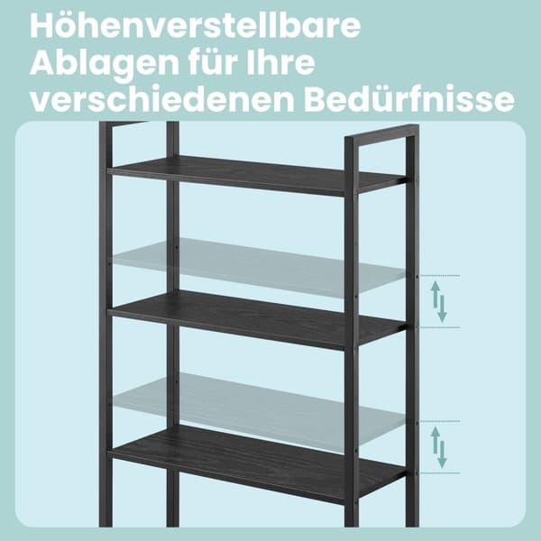Rootz 6 -tasoinen kirjahylly - Hylly - Standregal - Space Saver - 24cm x 60 cm x 159,5 cm