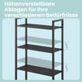 Pikkukuva 4 / 5: Rootz 6 -tasoinen kirjahylly - Hylly - Standregal - Space Saver - 24cm x 60 cm x 159,5 cm