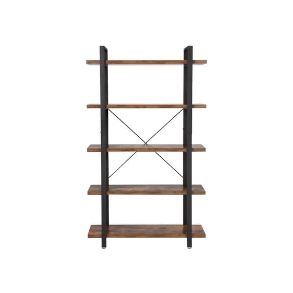 Rootz 5 -niveau bogreol - stående hylde - vintage industriel boghylde - robust og smuk - 33,5 cm x 105 cm x 177,5 cm