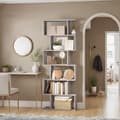 Miniatyrbild 3 av 6: Rootz 6 -stegs bokhylla - fristående standregal - Office Guide - Maximerar lagringsutrymme - 70 cm x 24 cm x 190,5 cm