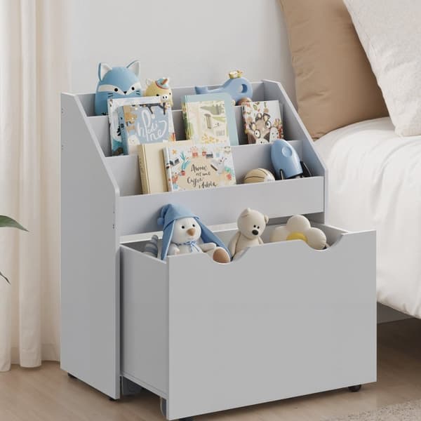 Rootz 3 Level Bookcase - Shelf - Storage Organizer - Space Saving - 29,5 x 62,5 x 70 cm