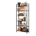 Miniatyrbild 1 av 6: Rootz 6 Level Bookcase - Standing Shelf - Fri -stående hyllan - Stålram - Vintage Style - 80cm x 30 cm x 186 cm