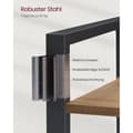 Miniatyrbild 6 av 10: Rootz 6 Level Bookcase - Bookhelf - Lagringshylla - Hållbar träflisbräda och stål - 30 x 80 x 186 cm - Brun- Svart