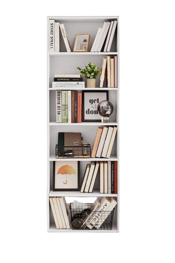 Rootz 6 -trins boghylde - Standregal - Stue Shelf - Scandinavian Style - 24 cm x 60 cm x 178,5 cm