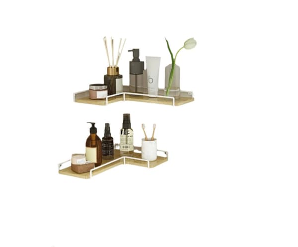 Rootz L -formet hjørnehylde 2 sæt - væg hylde - display hylder - sparer plads - 40 cm x 29 cm x 14 cm