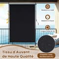 Miniatyrbillede 8 af 8: Vertikal persienne, 150x220-310 cm, Sort