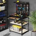 Miniatyrbillede 2 af 8: Arbejdsbord, 81x41 cm, Sort