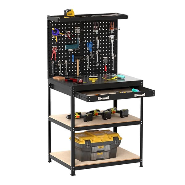 Arbejdsbord, 81x41 cm, Sort