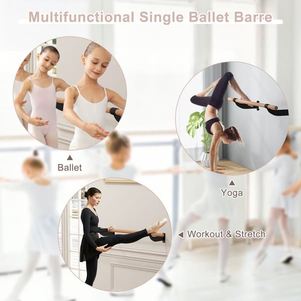 Balletstang, 47,5x6x12 tommer, Sort