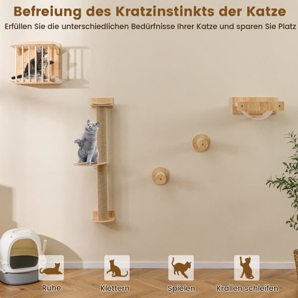 Kattleksak, 34x24x111 cm, Natur