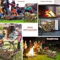 Miniatyrbillede 8 af 8: Brændekurv, 95cmx33cmx102cm, Sort