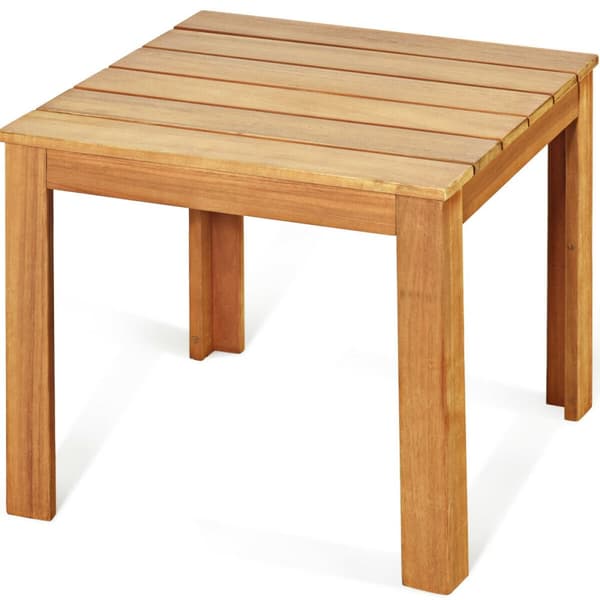 Terrasse Kaffebord, 18x18x16 tommer, Sort
