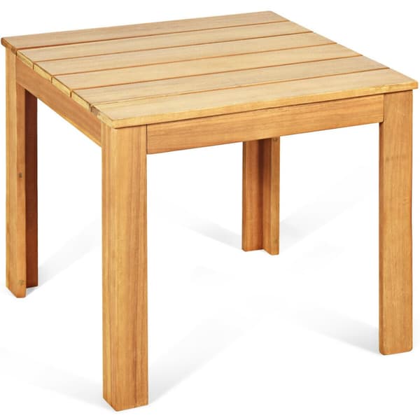 Terrasse Kaffebord, 18x18x16 tommer, Sort