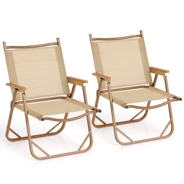 Taitettavat retkituolit, 64x53x78 cm, Beige
