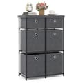 Miniatyrbillede 1 af 8: Skuffeskab, Hjem Metalramme Opbevaringsorganisator Enhed-Grå-S, 86x28x84 cm, Sort/Brunt/Grå