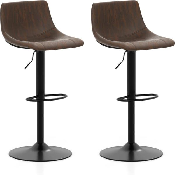 Barstolar, 47,5x43x83-105 cm, Brun