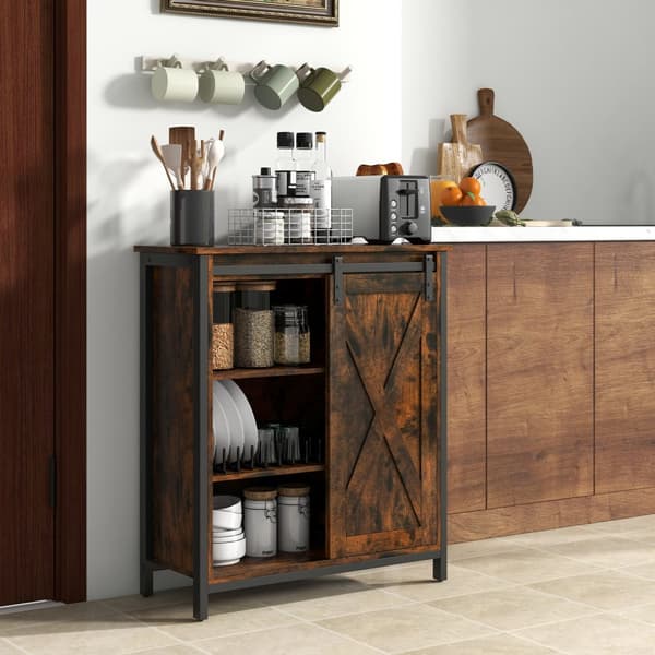 Sideboard Bufféskåp, 27,5x12x32 tum, Rustik Brun