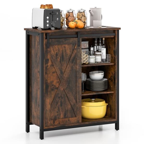 Sideboard Bufféskåp, 27,5x12x32 tum, Rustik Brun