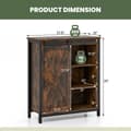 Miniatyrbild 5 av 8: Sideboard Bufféskåp, 27,5x12x32 tum, Rustik Brun
