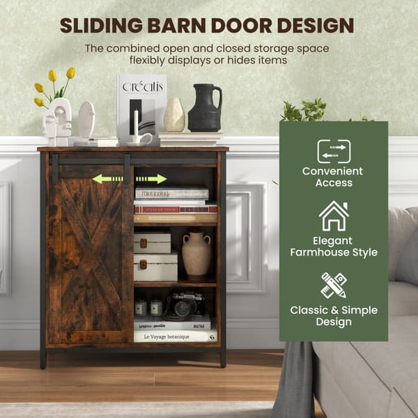 Sideboard Bufféskåp, 27,5x12x32 tum, Rustik Brun