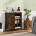 Miniatyrbild 2 av 8: Sideboard Bufféskåp, 27,5x12x32 tum, Rustik Brun