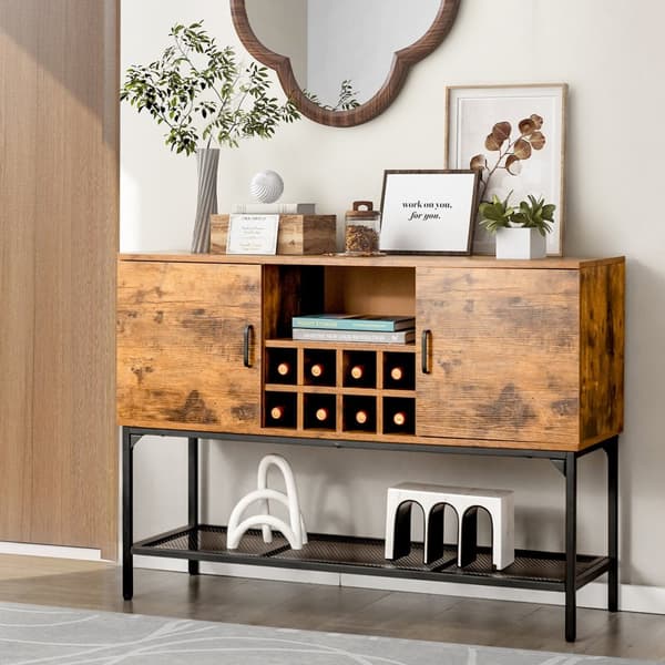 Køkken Buffet Skænk, 122x41x85 cm, Rustikt Brun