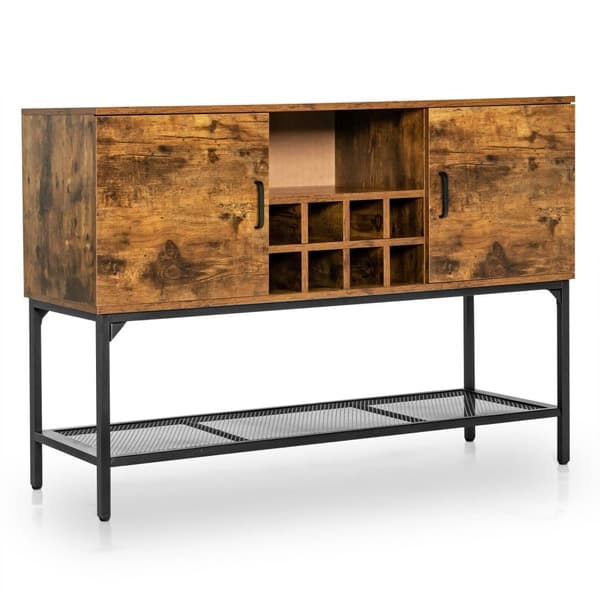 Køkken Buffet Skænk, 122x41x85 cm, Rustikt Brun