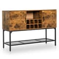 Miniatyrbillede 1 af 8: Køkken Buffet Skænk, 122x41x85 cm, Rustikt Brun