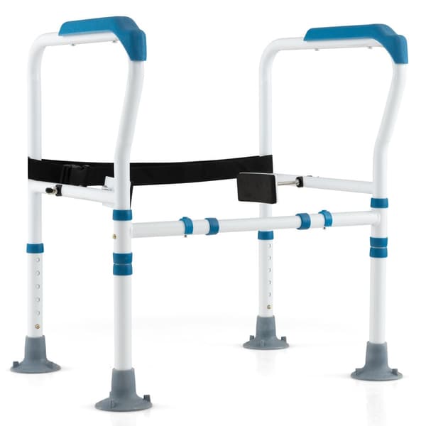 Toalettsäkerhetsstöd, 24,5"-26,5" x 19,5" x 25,5"-30,5", Blå