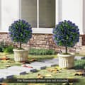 Miniatyrbillede 3 af 8: Kunstige Topiary Træer, 55 cm, Grøn og Lilla