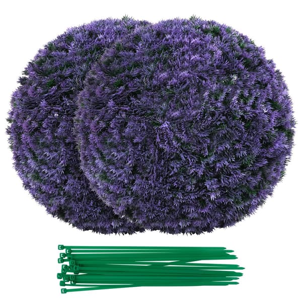 Kunstige Boksbusk Kugler, 38 cm, Lilla