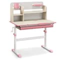 Miniatyrbillede 1 af 8: Børns Skrivebord, 80x50x88-110 cm, Lyserød