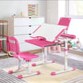 Miniatyrbillede 6 af 8: Børne skrivebord og stol sæt, 71x52x79 cm, Pink/Blå