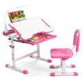 Miniatyrbillede 7 af 8: Børne skrivebord og stol sæt, 71x52x79 cm, Pink/Blå