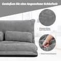 Miniatyrbillede 5 af 8: Foldbar Gulvsofa, 180x156x18 cm, Grå