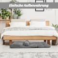 Miniatyrbillede 6 af 8: Foldbar Gulvsofa, 180x156x18 cm, Grå