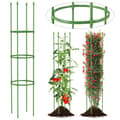 Miniatyrbild 1 av 8: Trädgårdsplantstöd, 2-pack 145 cm hög trädgårdsspaljé, 30x145 cm, Grön