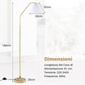 Miniatyrbillede 7 af 8: Gulvlampe, 33x23 cm, Guld