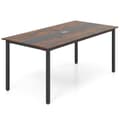 Miniatyrbillede 1 af 8: Konferencebord, 180x90 cm, Rustikt brun