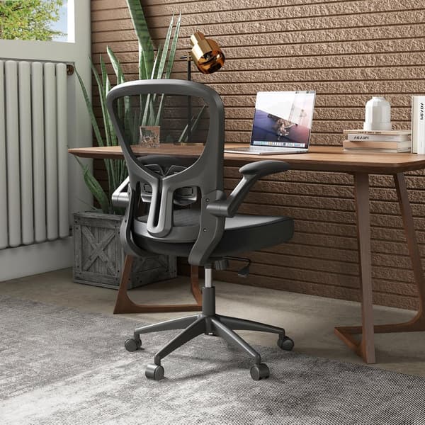 Kontorsstol, 23x24x38-42 tum, Svart