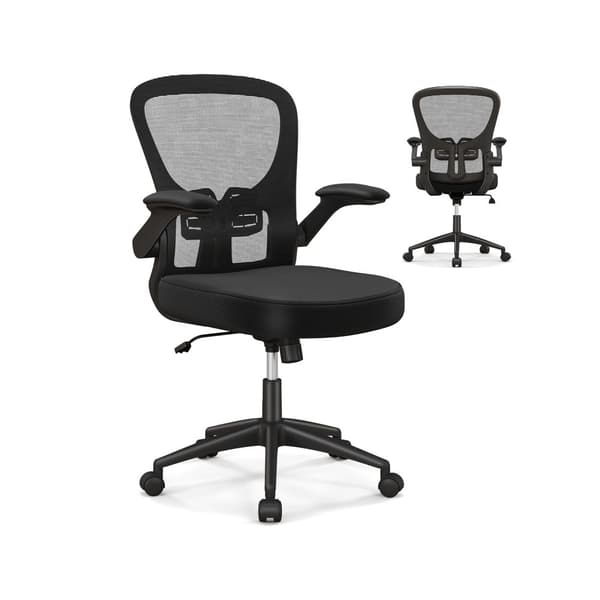 Kontorsstol, 23x24x38-42 tum, Svart