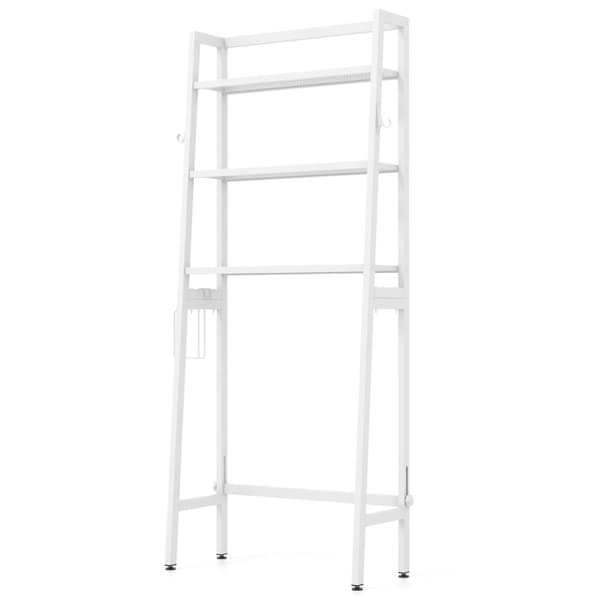 Toiletopbevaringshylde, 11x25.5x62.5 tommer, Sort