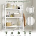 Miniatyrbillede 7 af 8: Toiletopbevaringshylde, 11x25.5x62.5 tommer, Sort