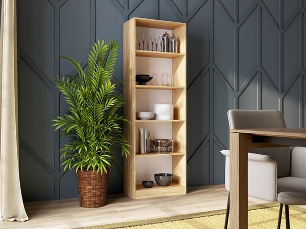 KIRJAHYLLY 60CM KIRJAKANSIO ARTISAN OAK