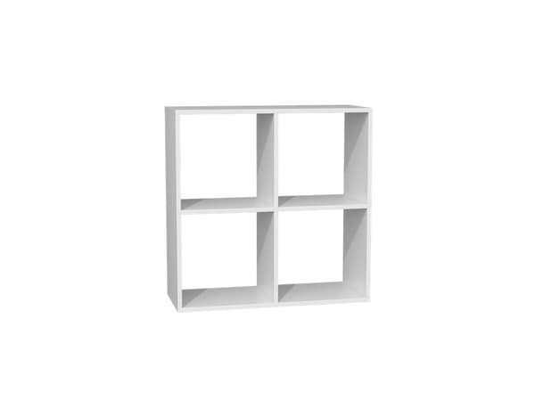 MALAX HYLLSTÅND MED 2X2 FACK - VIT