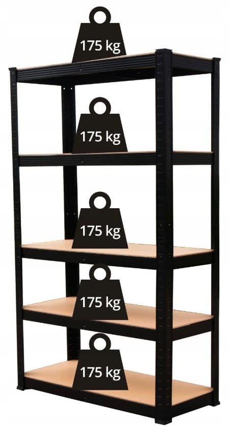 METALLISÄILYTYSHYLLY P9040 MDF 175KG